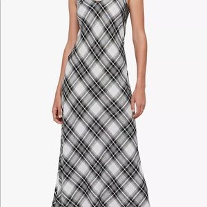 All Saints Plaid MIDI Dress